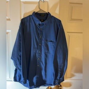 Club Room Casual Blue Button-Down Shirt